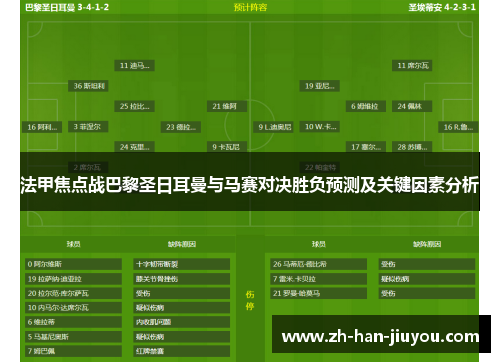 法甲焦点战巴黎圣日耳曼与马赛对决胜负预测及关键因素分析